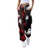 Women's Fashion Halloween Loose Drawstring Waist Solid Color Casual Sports Pants