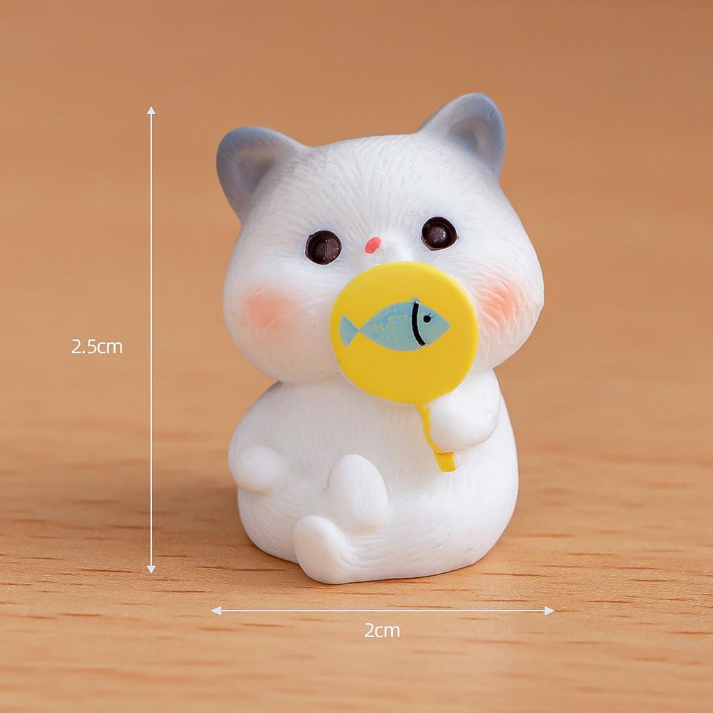 Cat Micro Landscape Resin Crafts Garden Desktop Decoration Actions Multiple