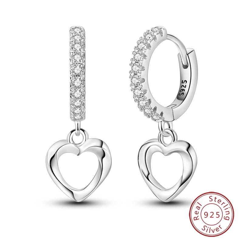 New 925 Sterling Silver Hope Rainbow Flower Earrings For Women Sparkling Colored Zircon Star Koi Earrings Party Jewelry