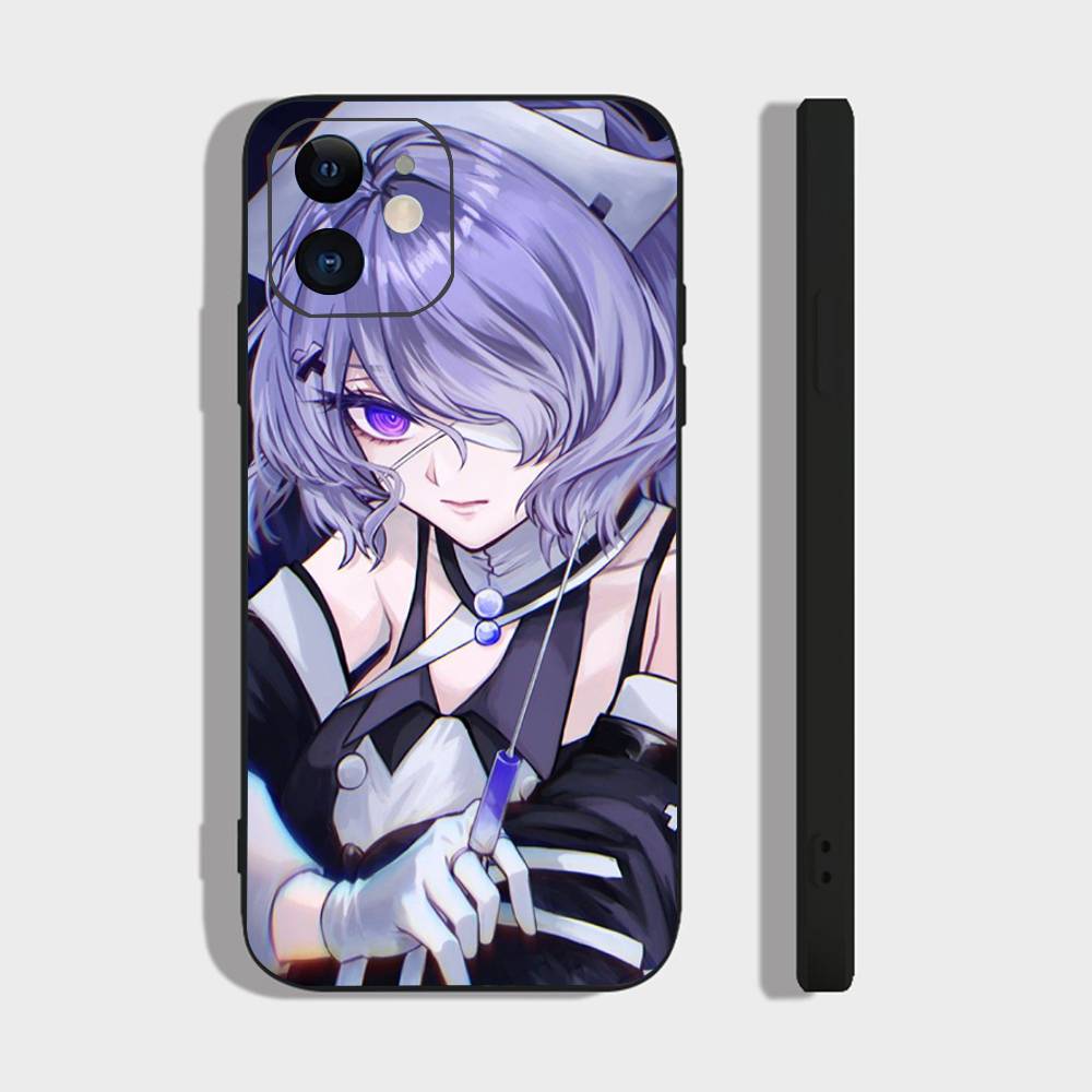 

Whisperian Animated Game A-Arknights Phone Case For IPhone 17 Air 16 15 14 13 Pro Max 11 12 Black Silicone Cover IPHONE 15PRO