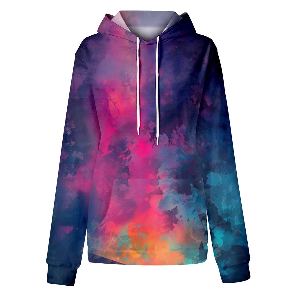 Women's Fashion Daily Versatile Casual Crewneck Sweatshirts Graphic Daily Long Sleeve Gradient Patchwork Printed Top Sweatshirts