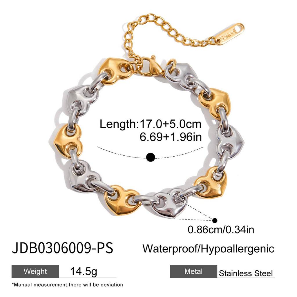 European and American love pig nose buckle titanium steel bracelet light luxury earrings stainless steel earrings
