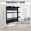 Magnetic Water Bottle Storage Rack Multifunctional Tumbler Holder Carbon Steel Water Cup Holder Organizer For Stanley Cup
