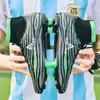 Scarpe da Calcio da Uomo Stivaletti da Calcio con Collo a Calzino Alto Chiodini Lunghi Professionale Allenamento Competizione Scarpe da Calcio