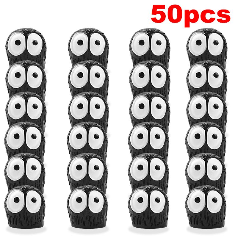 5/10/20/50pcs Cute Black Elf Car Interior Decoration Funny Auto Center Console Rearview Mirror Ornaments For Car Accessories