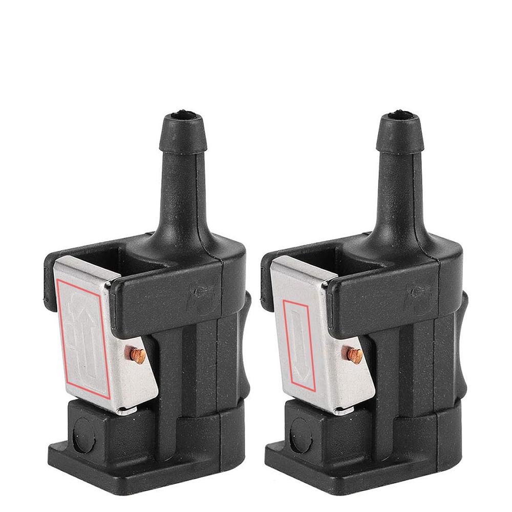 

2 шт. Фитинг топливного бака (8мм) – Для подвесных двигателей Yamaha, Совместимо с моделями 18-80415, Номера деталей: 6E5-24305, 6Y2-24305, 6YK-24305 чёрный