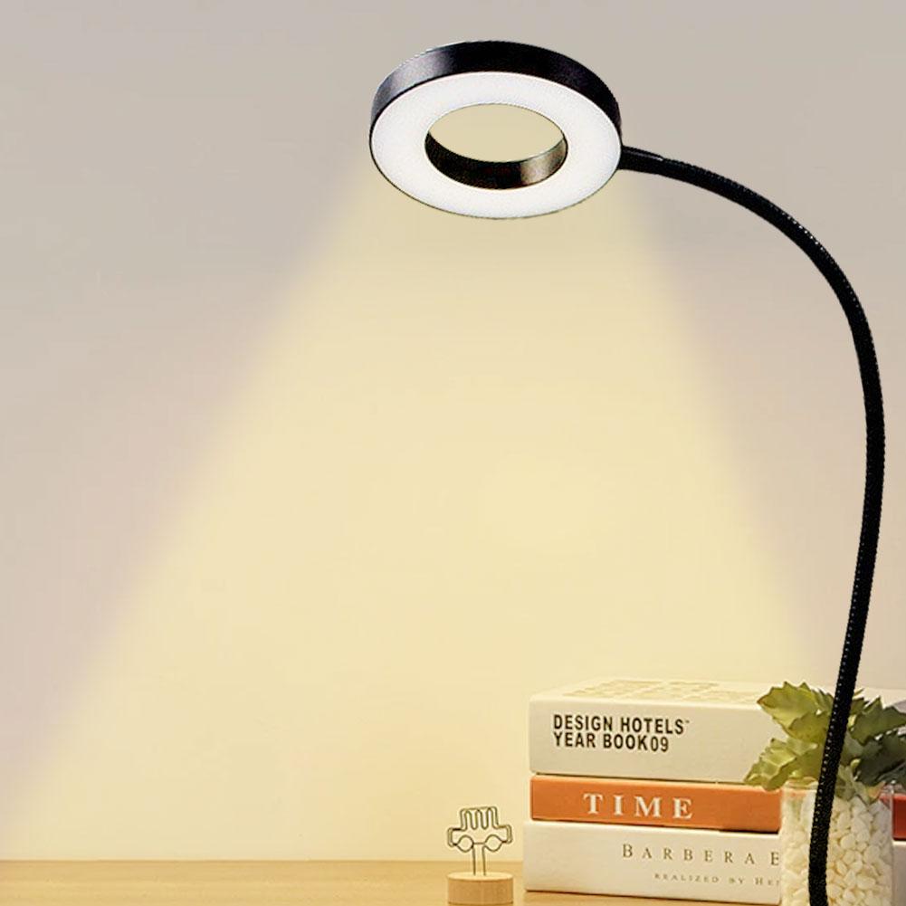 LED Reading Light 3 Light Mode 10 Dimmable Brightness Levels Flexible Gooseneck Book Light Clip on Lamp for Reading Home Office