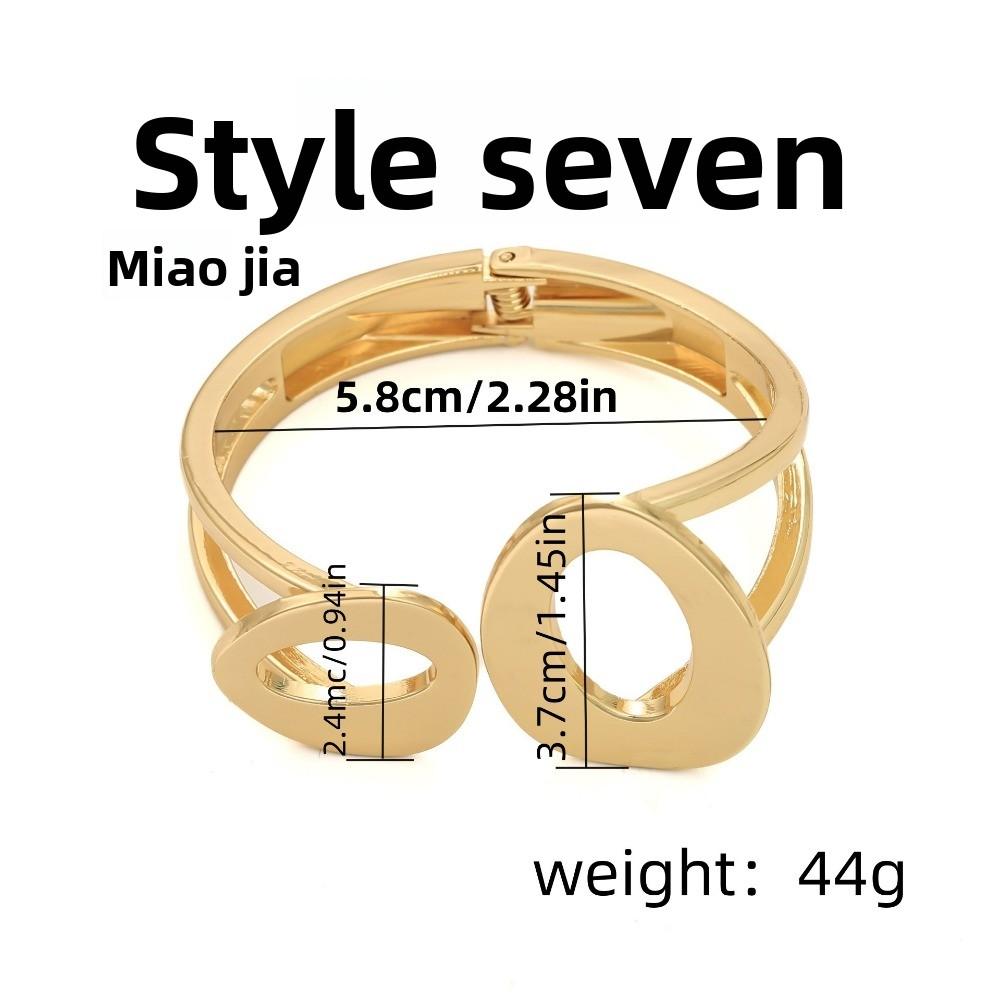 Bracelet INS Minimalist Irregular Wave Jewelry Metal Glossy Bracelet Ladies Jewelry
