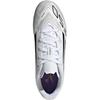 Adidas F50 Club FG/MG Fashionable Comfortable Non-Slip Durable Low-Top Soccer Shoes Kids sneakers White Platinum JI0029