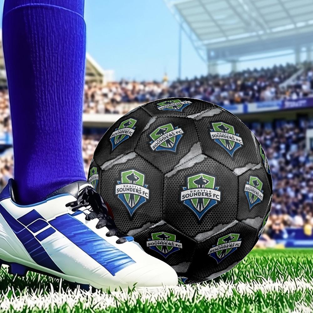 Sport Club Football Crest Printed Size 5 Soccer Balls, Anti-Slip, Protective Football, Outdoor Sport, a Unique Gift Suitable for him/her, Birthday
