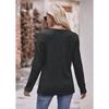 Women's Fashion Casual Spring Fall Solid Color Print Long Sleeve O-Neck Blouses & Shirts