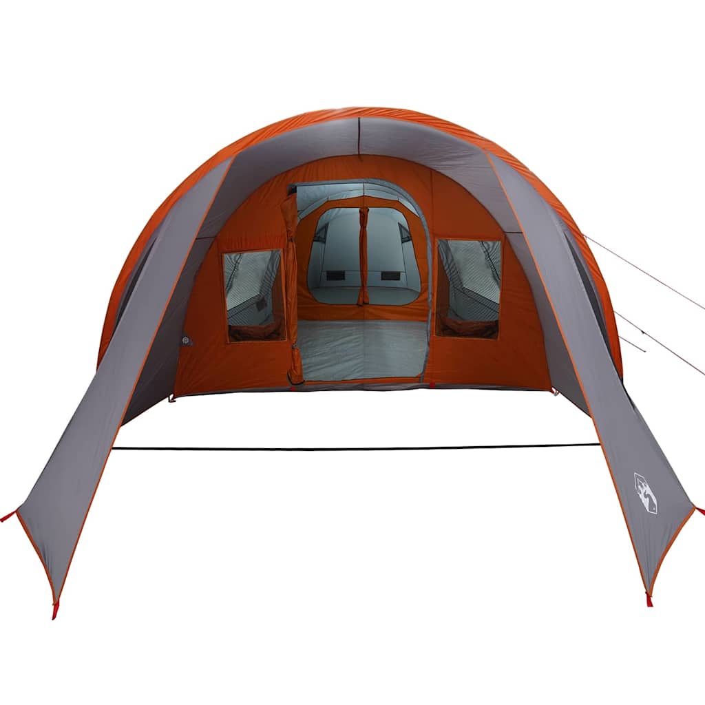 4 Person Tunnel Tent Gray and Orange 778 x 356 x 210 cm
