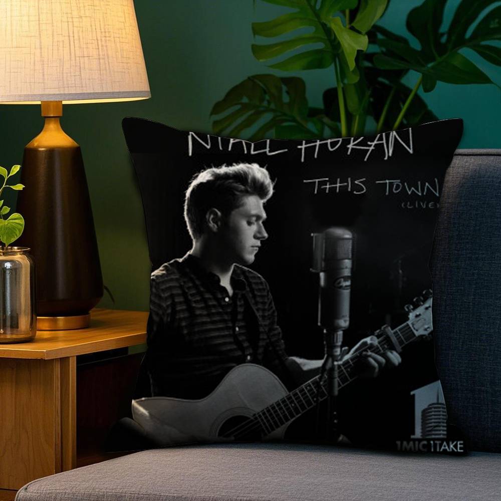 Singer Pillow Case Sofa Living Room Bedroom Double-Sided Printing N-Niall Horan Square Cushion Nap Time Pillow Case