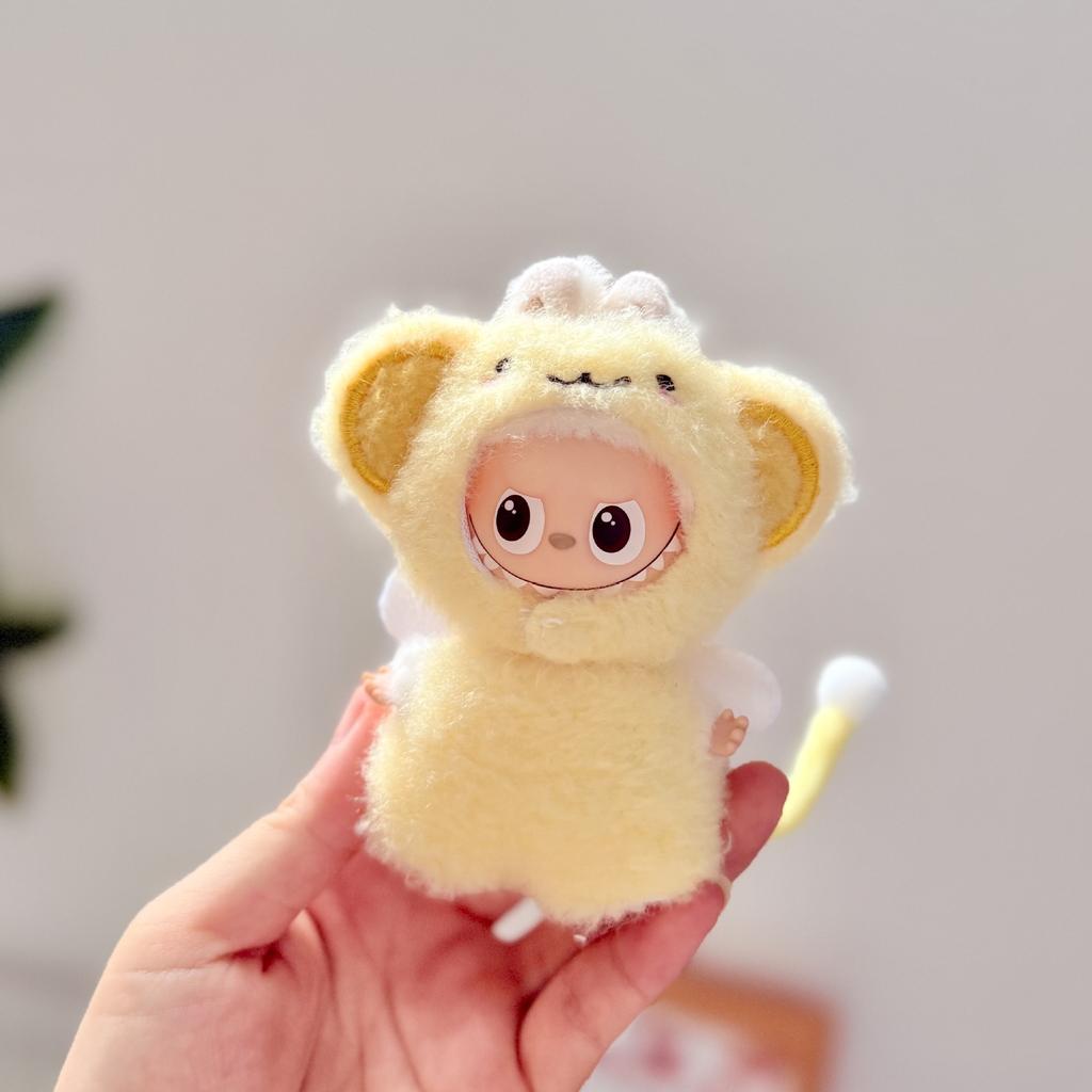 4.0 Heart Bottom Password Vinyl Plush Pendant Small Nose Doll Clothes Angel Yellow Monkey Suit Cute