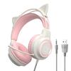 Wired Earphone 360 Degree Surround Sound Noise Cancelling with Mic RGB Light Wired Headset Gaming Supplies