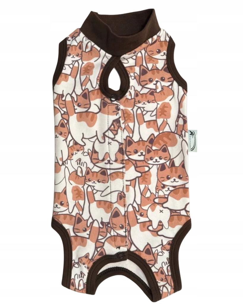 Postoperative Clothing for Cat Size Dog Apron Comfortable Cotton with Cats