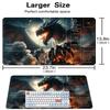 Epic Hellfire Lava Dragon Volcanic Mountain Storm Art TCG Playmat 35X60CM MTG Duel Mat Non-Slip Stitched Large Desktop Mat