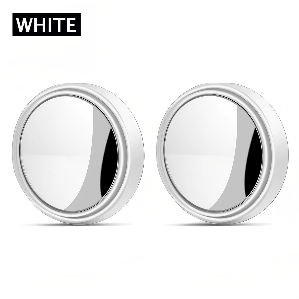 2-piece Set of 360 Degree High-definition Circular Car Rearview Mirrors, Reverse Blind Spot Rearview Mirror Auxiliary Mirror