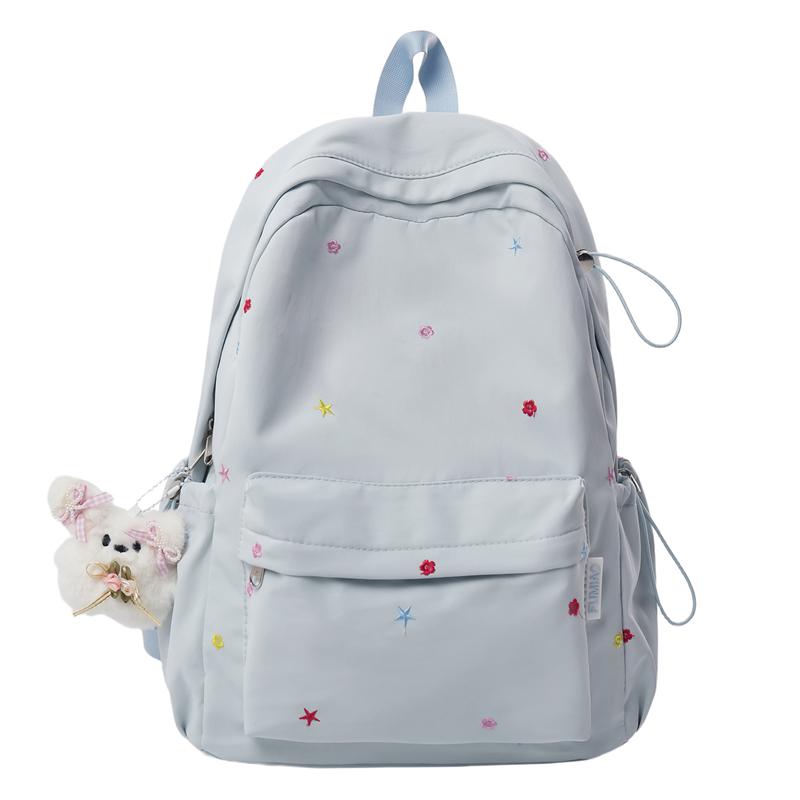 Embroidery Student Schoolbag Women's Large Capacity Backpack