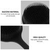 Double Ended Silicone Shower Brush - Exfoliating Back Cleaner