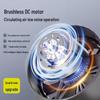 USB Rechargeable High-Speed Portable Handheld Fan with Digital Display
