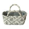 Floral Storage Basket, Desktop for Cosmetics, Toys, Snacks - Multi-Purpose Home Decor Storage Basket for Living Room, Bedroom,