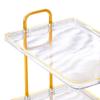2 Layer Bathroom Counter Organizer Multifunctional Stand Light Luxury Display Shelf Sturdy Tray