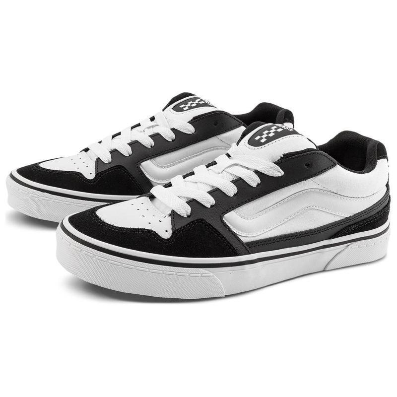 Vans Abrasion Resistant Low Top Skateboard Shoes Men's Black White Sneakers VN000CSPBA2