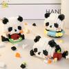 Bricks Toys Model DIY HUIQIBAO Mini Cute Panda Micro Building Blocks 3D Diamond Animal City Construction for Kids Children Gift