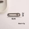 Korean Y2K Silver Side Bangs Duckbill Clip - Women's Sweet Hair Accessory