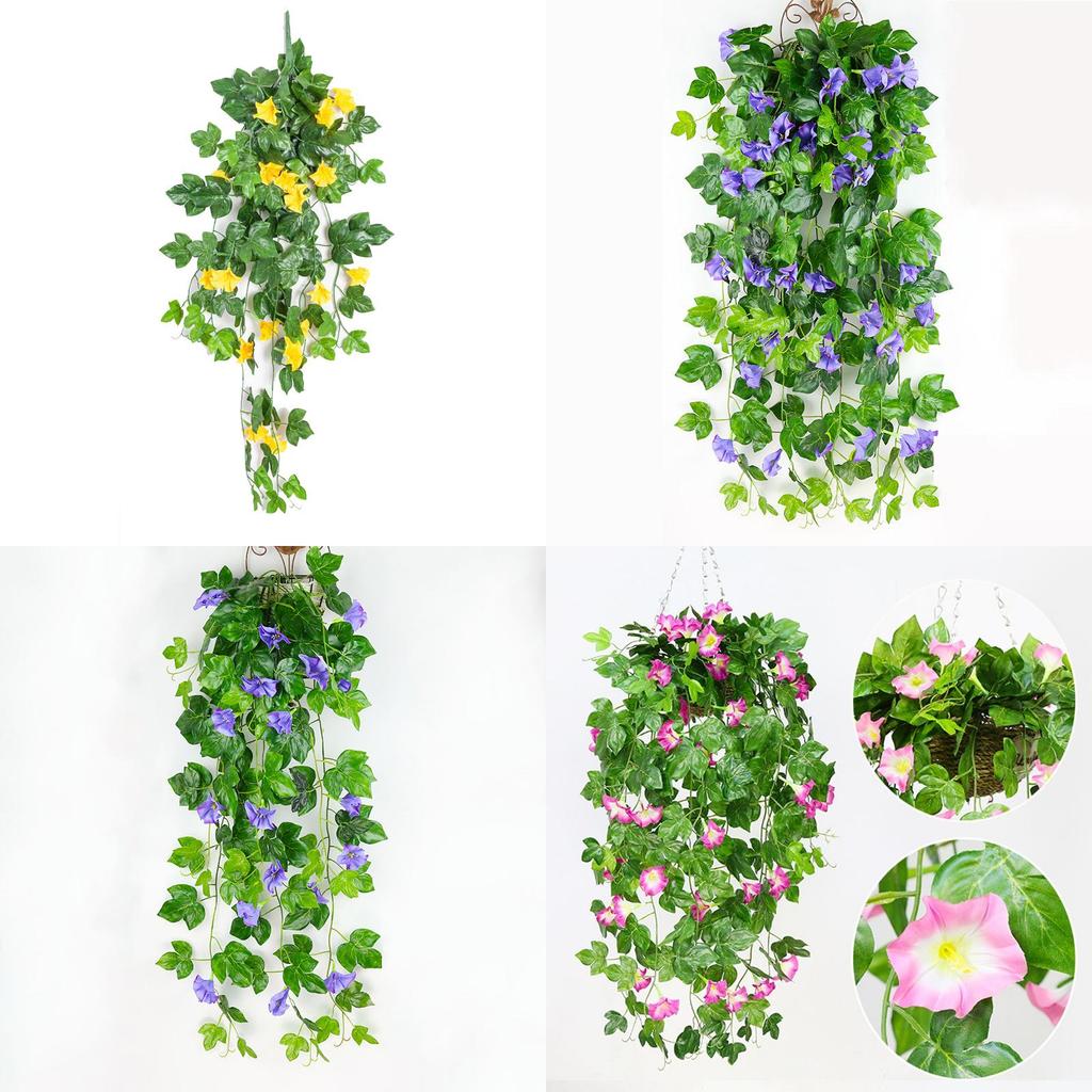 Exquisite künstliche Seiden Prunkwinde Ranke Perfekt für lebendige Heimwanddekoration