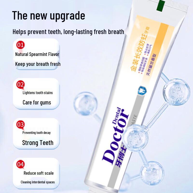 Dr. Ya Gold Long-lasting Anti-Cavity Whitening Toothpaste