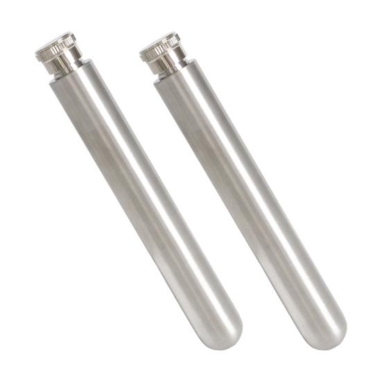 Airtight Metal Wine Containers 1.5oz Stainless Steel Hip Flask Wine Tube Portable Liquor Bottle for Whiskey Vodka Spirits