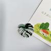 Plants Leaves Fridge Magnet Pink Princess Plant Refrigerator Sticker Acrylic Simulation Leaf Magnet Sticker Home Kitchen Decor