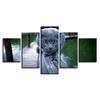 5 Pieces Animal Cute Cat Scenery Paintings Modular Pictures Canvas Modern Wall Art Decor For Living Room HD Print Artworks Frame No Frame