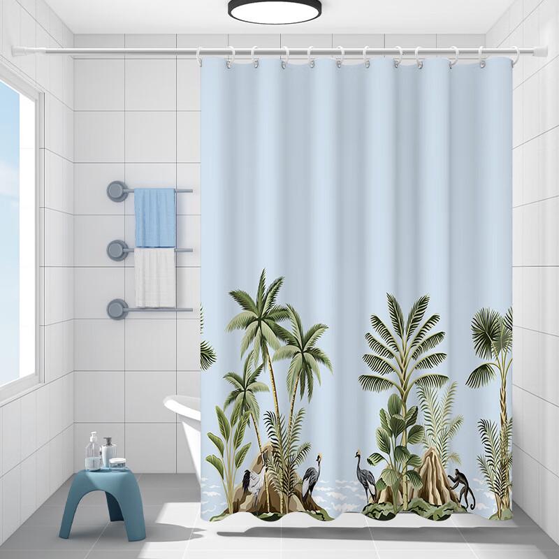 

Anxia Liangpin Polyester Shower Curtain with Telescopic Rod