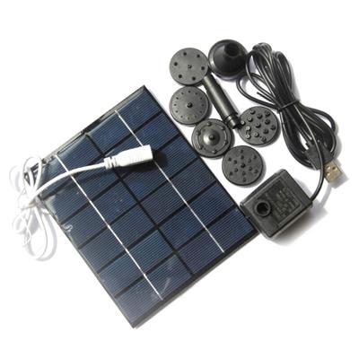Solar Bird Bath Fountain Pump Commonly Used Aquarium Oxygen Aerator 2W 6V Solar Powered Fountain Air Pump