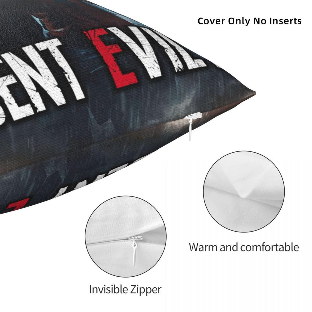 Pillow Cover Claire Redfield Leon S. Kennedy Video Game Graphic Cushion Cover Kawaii Pillow Case For Sofa Decorative Pillowcases