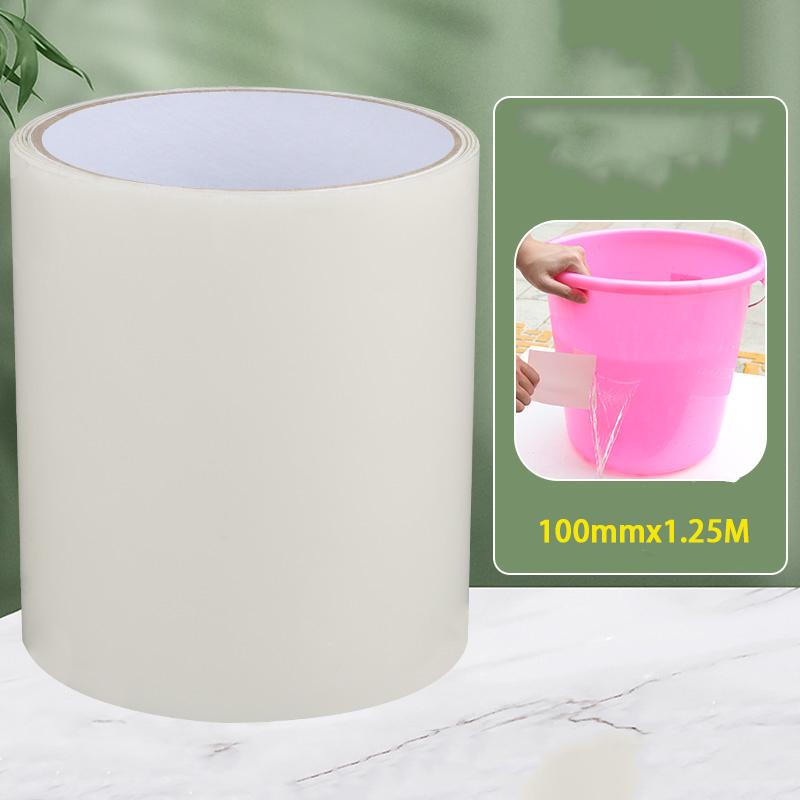 

1 Roll Waterproof Tape Water Pipe Leak Repair Tape Pipe Sealing Tape PVC Self-Adhesive Tape Hole Repair Tape Winding Tape білий