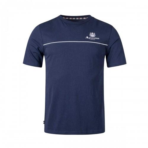 Aquascutum Mens Active Piping Detail T-Shirt