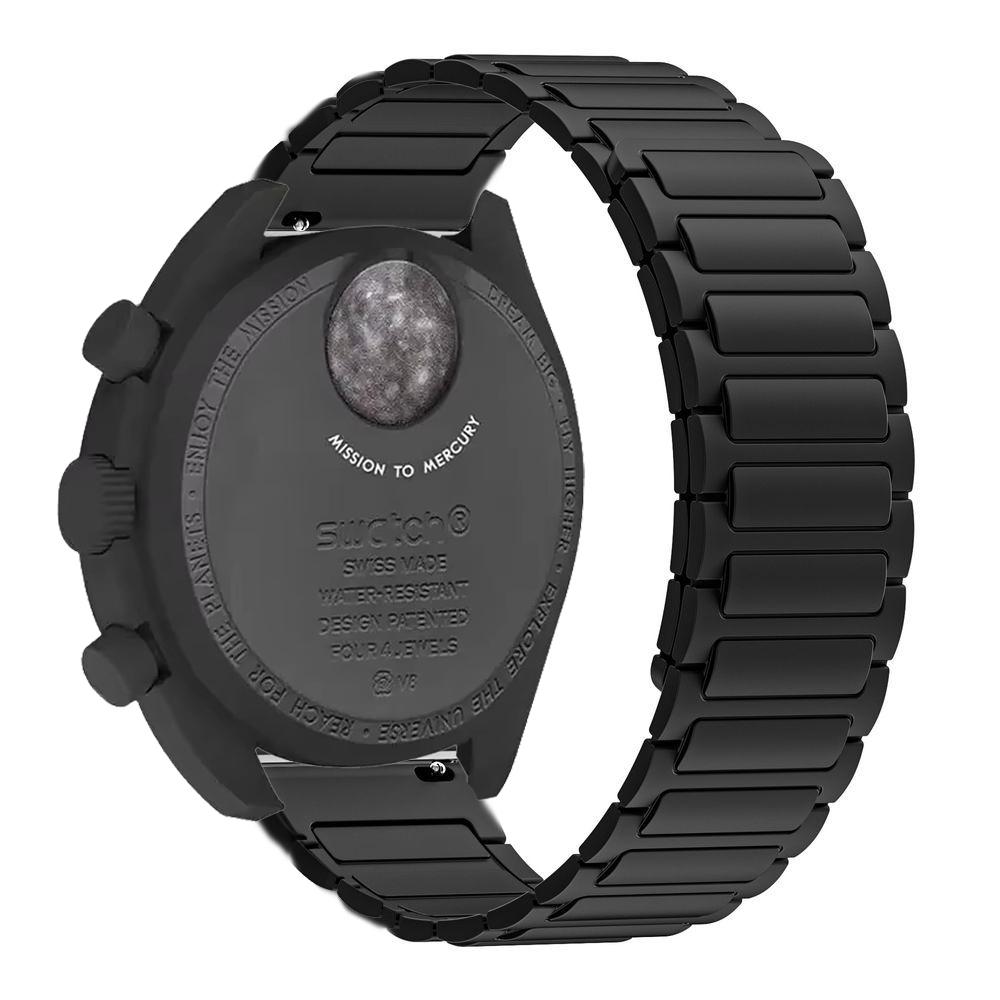 

Магнитный силиконовый ремешок для Omega X Swatch Joint MoonSwatch браслет Correa для MoonSwatch 20 мм сменный спортивный ремешок For MoonSwatch чёрный