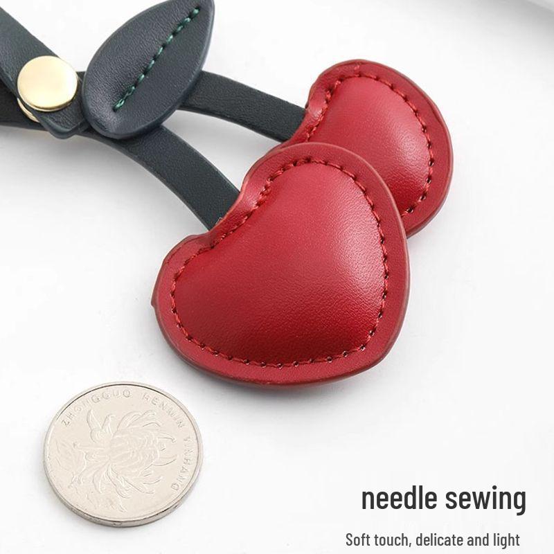 2025 Cherry Heart Handmade Keychain Pendant for Backpack - Unisex Ornament Accessories