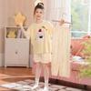 Girls Lyocell Cotton Pajama Set With Built-in Bra Pad Short Sleeve Lounge Wear Teens Sleepwear