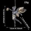 Transparent Christmas Tree Pendant Hanging Loop Snowflake Ornament  Holiday Party Decor