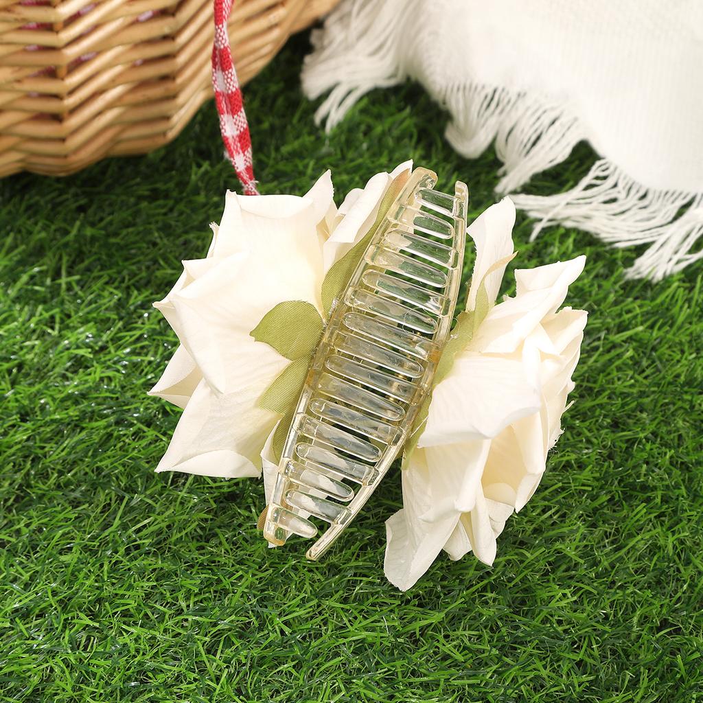 AWATYR Large Simulated Flowers Hair Claw Rose Hair Clip Elegant High-Grade WomenHair Accessories