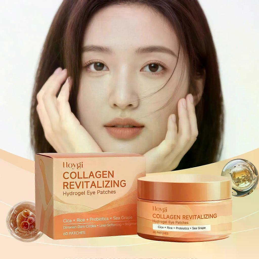 Collagen Revitalizing Hydrogel Eye Patches, 60-Pack Under Eye Masks For Dark Circles & Hydration