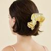 2DREAMERS Letter Maze Yellow Silk Scrunchie