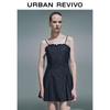 UR 2025 Women's Slim Spaghetti Strap Denim Dress