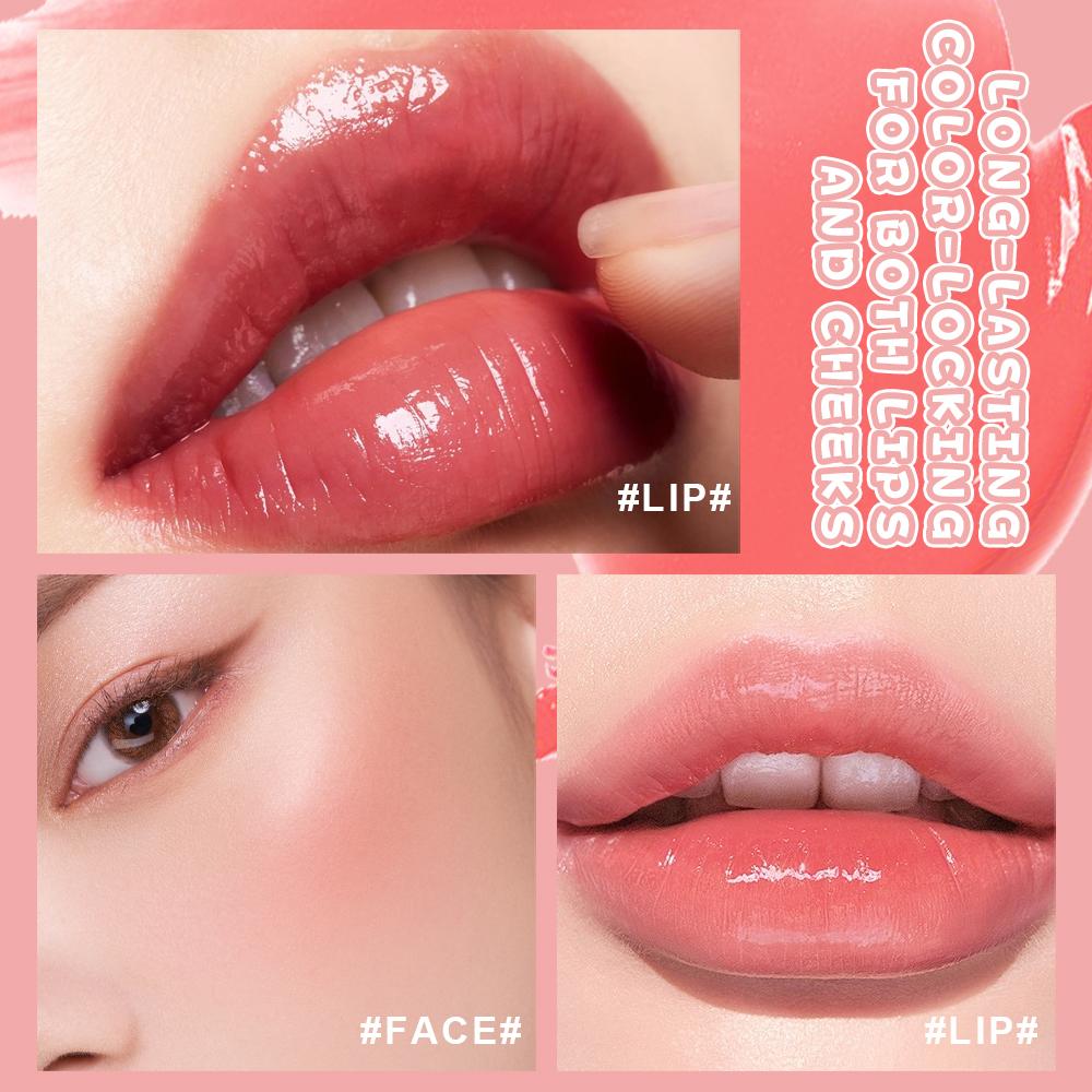 6Pcs/Set Lip Gloss Moisturizing and Nourishing Mild Lipstick Non-Greasy Waterproof Lip Glaze Anti-Sweat Glossy Mirror Lipstick Long-Lasting Lip Glaze
