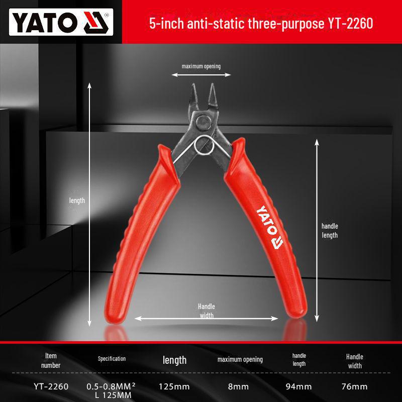 Yiertuo Industrial-Grade Electronic Nozzle Scissors and Oblique Side-Cutting Pliers